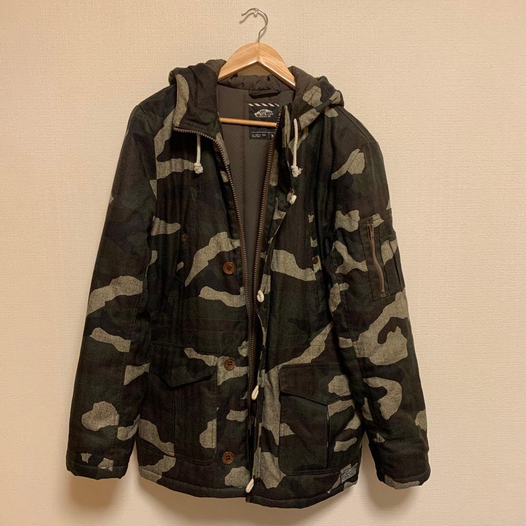 VANS vans バンズ アウター 迷彩柄 フード付きジャケット M 冬 - メルカリ