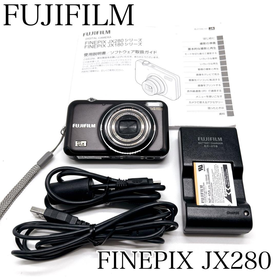 動作確認済み✨ FUJIFILM FINEPIX JX280 ブラック デジカメ - メルカリ