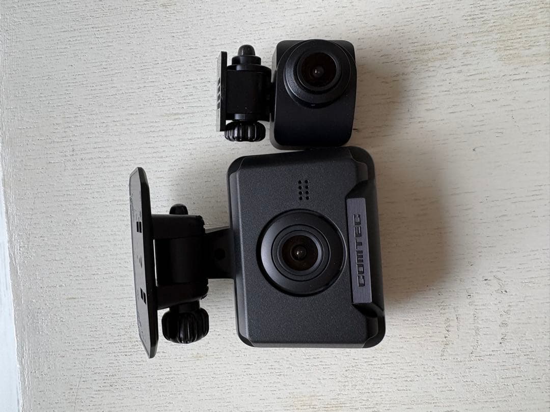 【中古】ドライブレコーダー　前後セット　ZDR043 マイクロSD付き