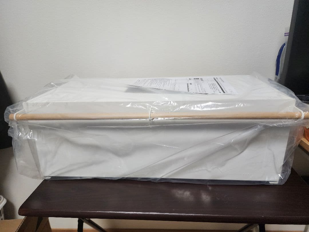 新品)ブレッドケースワイドトスカ白　山崎実業　32L