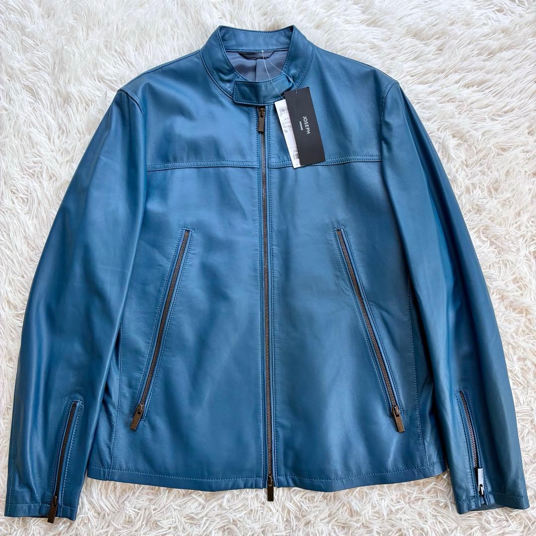 新品タグ付 ジョゼフオム ライトラムナッパレザー ライダース