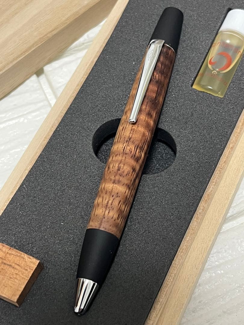 野原工芸 ハワイアンコアカーリー ボールペン ロータリー SANZO