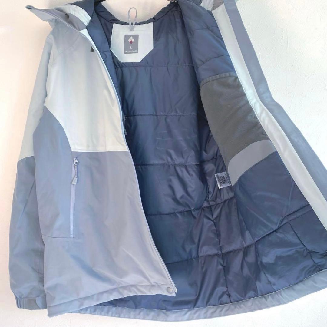 モンベル　パウダーホップ パーカ　パンツ　上下　スタッフバッグ付き　L