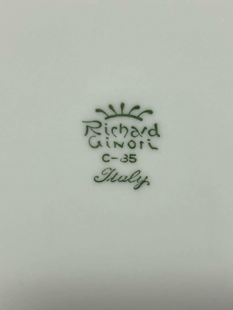 リチャードジノリ ベッキオホワイト 19.5cm プレート 7枚セット