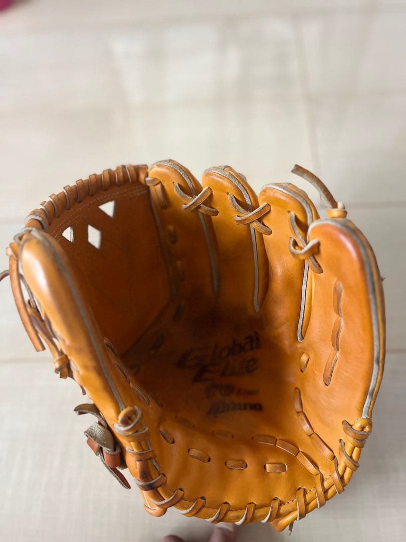 Mizuno Global Elite 軟式グローブ オレンジ