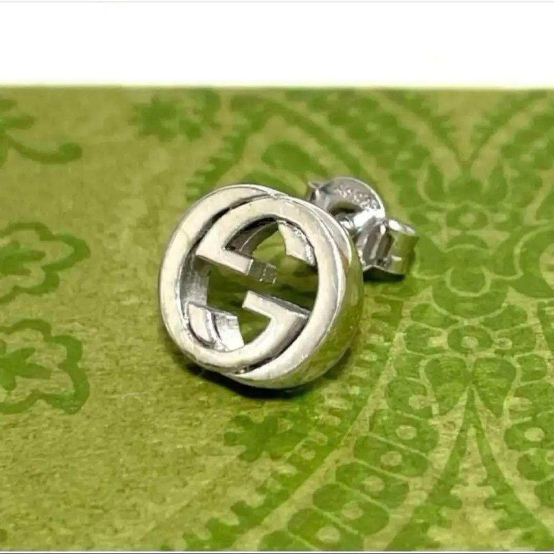 【極美品】グッチ　インターロッキングピアス片耳　メンズ/レディース　925