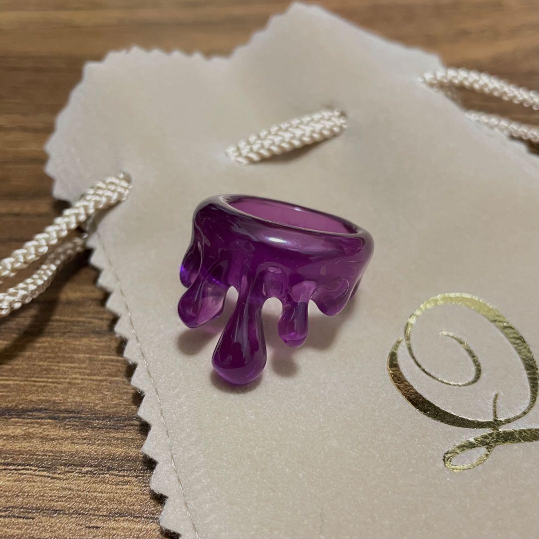 Q-pot. メルトリング (クリアパープル) Lサイズ - メルカリ