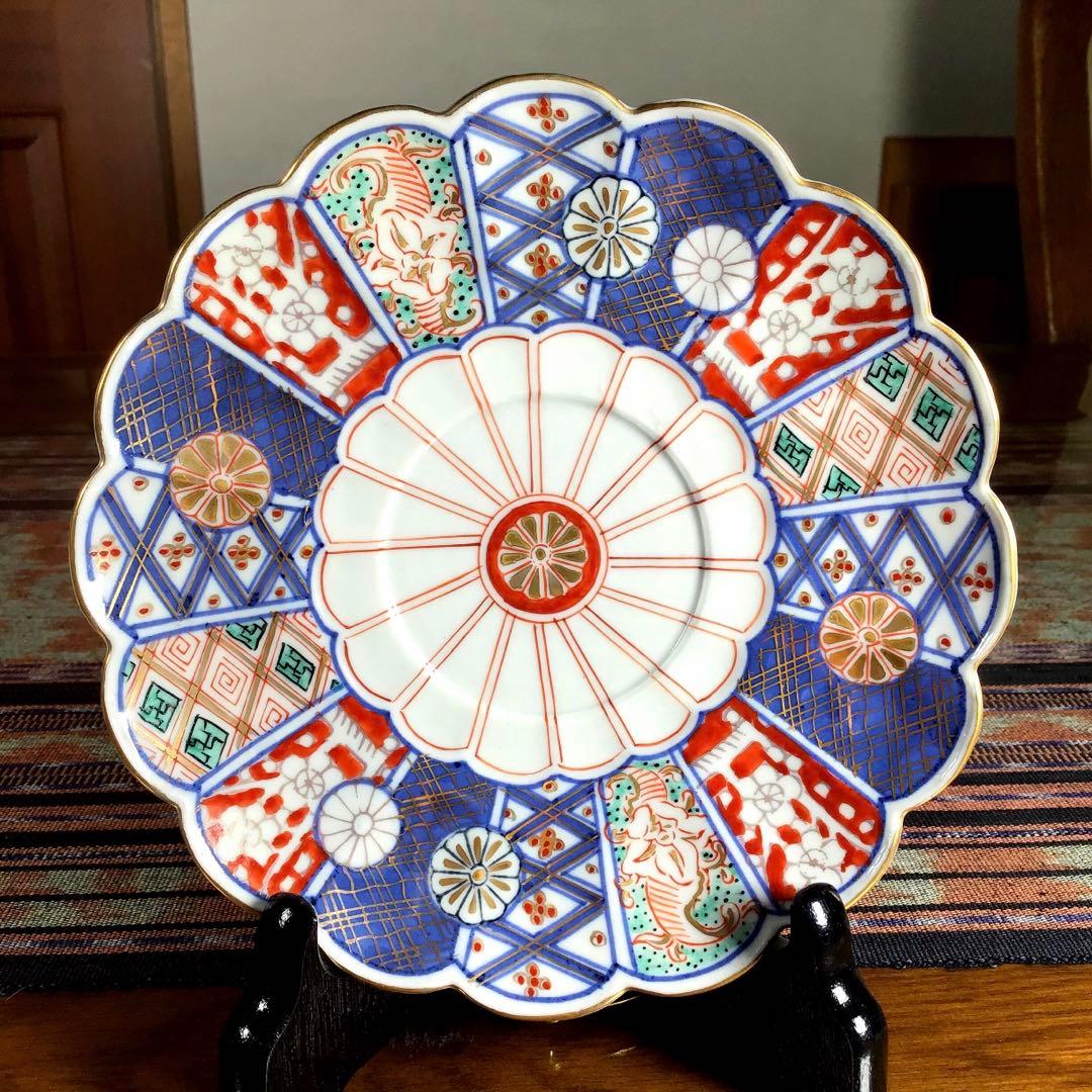 フォロうー特価』 九谷焼 大聖寺伊万里 奇玉宝鼎之珍 ※ ソーサー 4枚