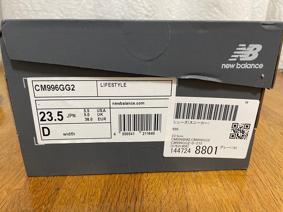 新品 タグつき ニューバランス レディース 996 グレー