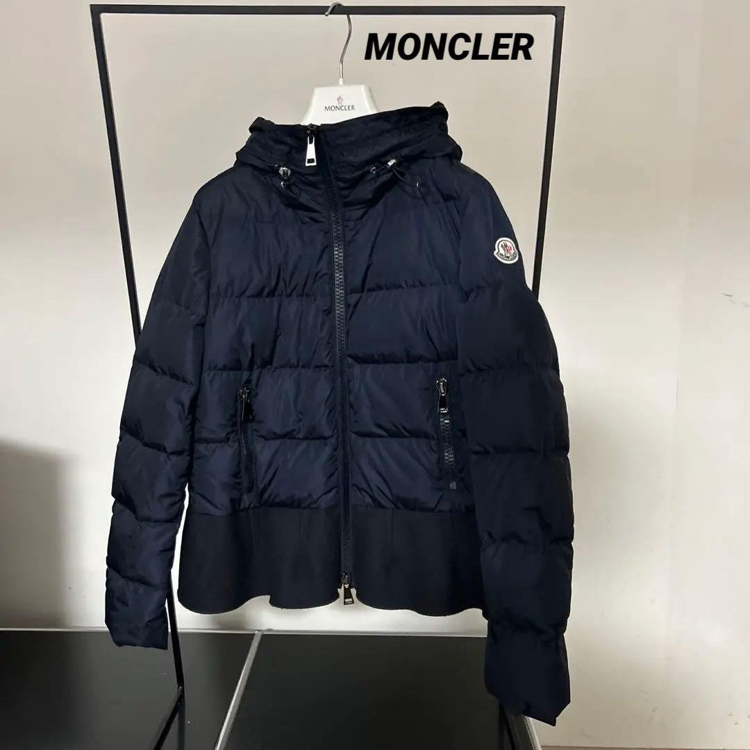 モンクレール☆MONCLER☆NESEA☆ネセア☆ネイビー☆2☆フリルダウン☆