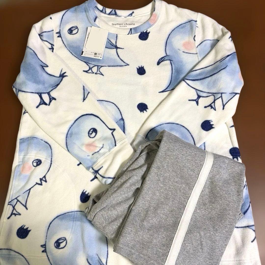 新品ワコール　ツモリチサト　ペンギン　フリースパジャマ　Lサイズ
