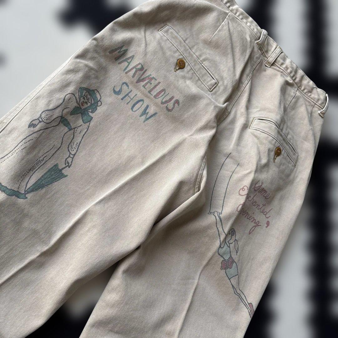 gotohollywood 01 サーカスパンツ ベージュ