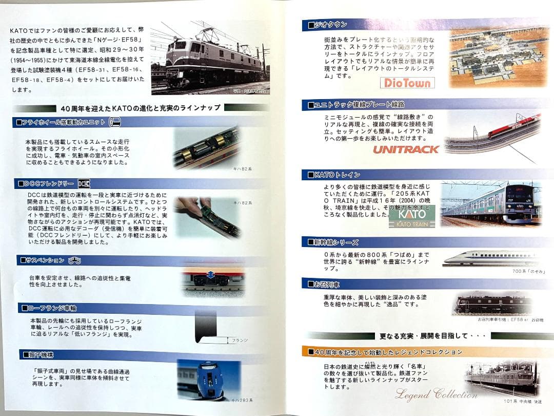 KATO 10-260 EF58試験塗装 4両セット 鉄道模型誕生 40周年記念
