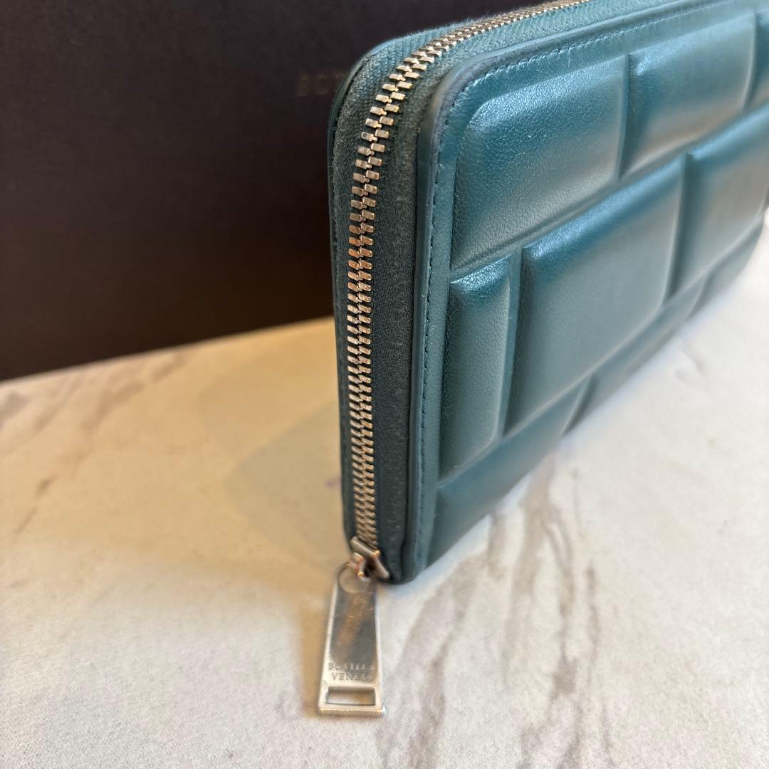 希少【BOTTEGA VENETA】長財布　ユニセックス グリーン