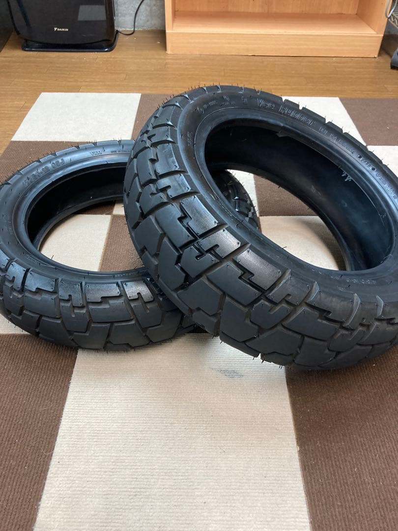 モンキー125 純正タイヤ 120/80-12 130/80-12 2本セット - メルカリ