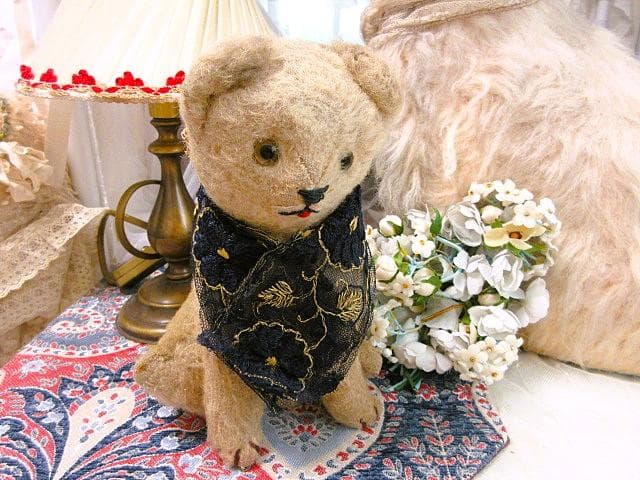アンティークベア　JPM　猫　フランス　☆ヴィンテージ　テディベア