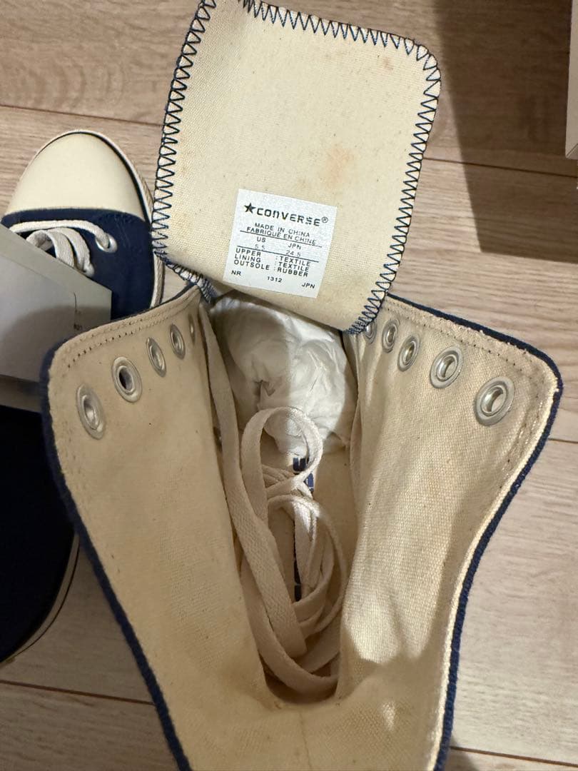 CONVERSE ネイビー ハイヒールスニーカー(新品未使用)レア