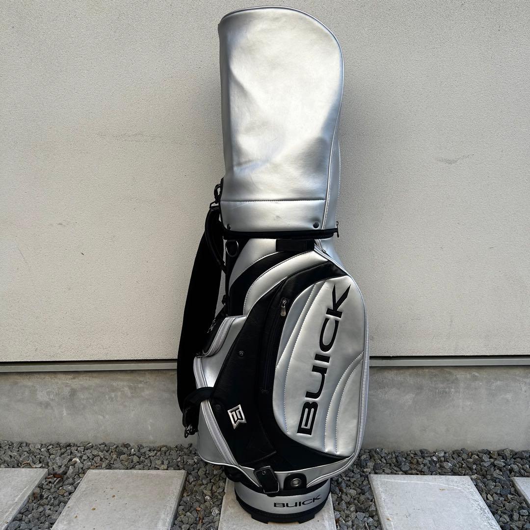 希少 タイガーウッズ BUICK キャディバッグ シルバー