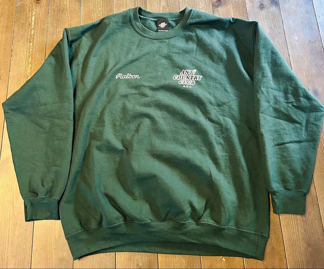 anti country club × malbon golf スウェット