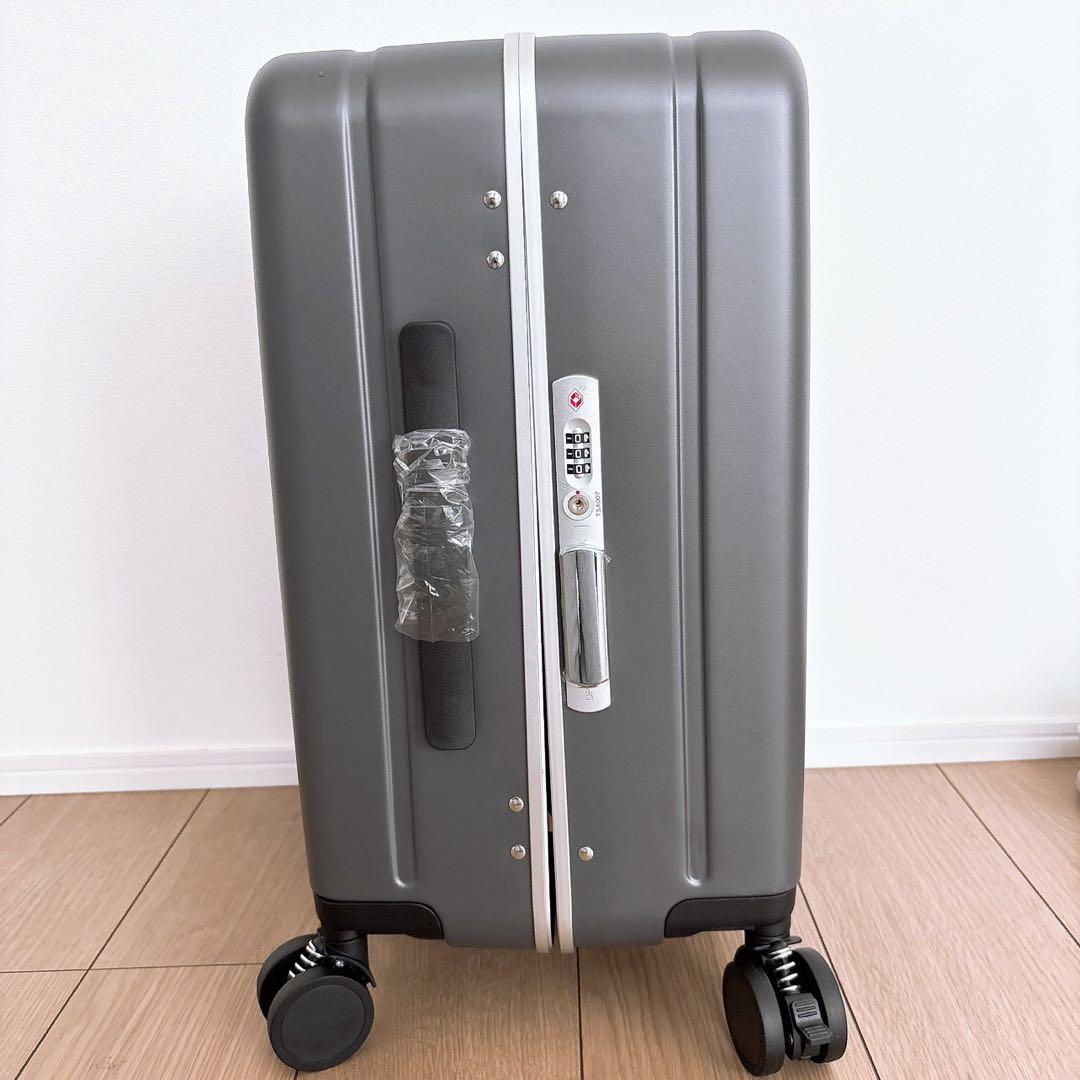 キャリーケース グレー Sサイズ 子供が乗れるスーツケース 子連れ旅行