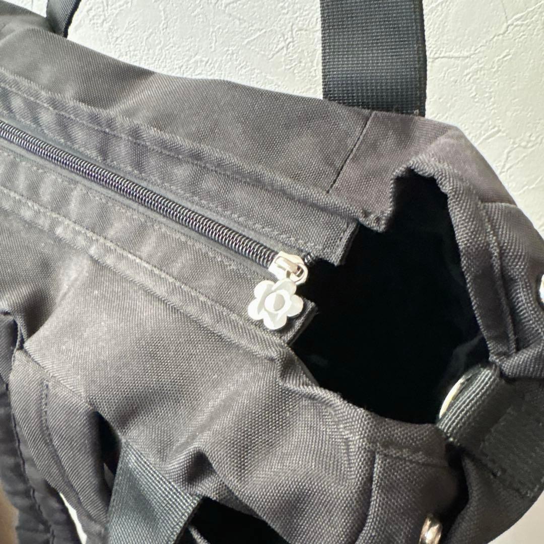 MARY QUANT(マリークワント) 3way ナイロンバックパック ブラック