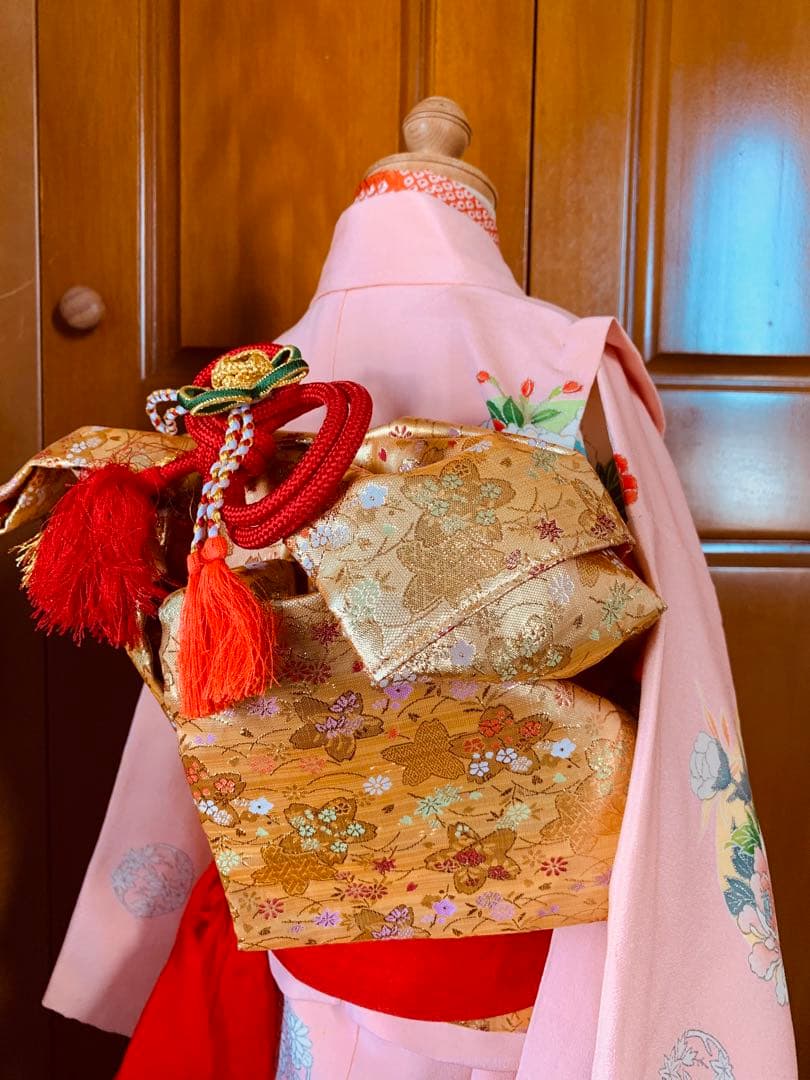 七五三 3歳から5歳の女の子の振袖コーディネート うさぎさん