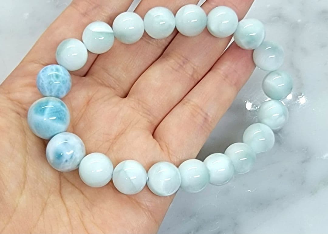 ラリマー ブレスレット ①