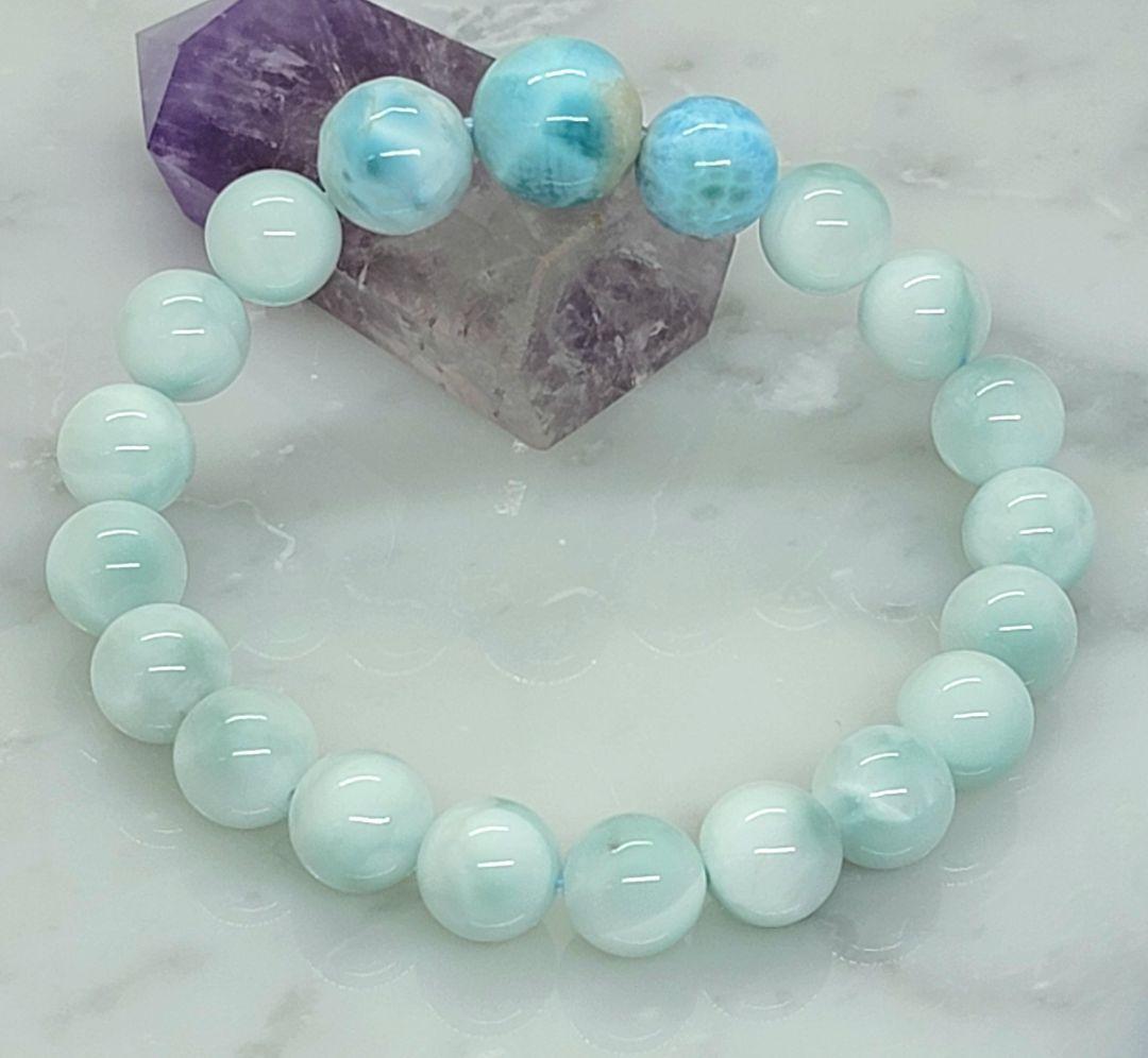 ラリマー ブレスレット ①