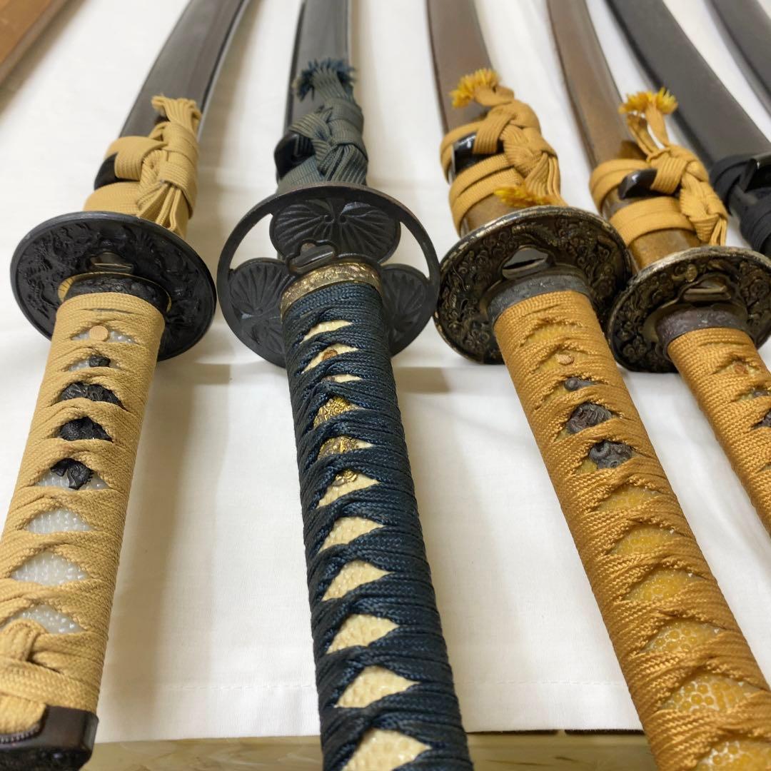 【傷あり品】模造刀 9本セット まとめ 太刀 脇差 白鞘 日本刀