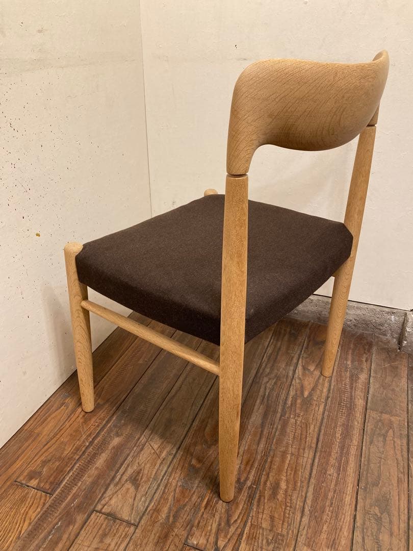ヴィンテージ オーク材 ダイニングチェア2脚 北欧モダン アンティーク 民芸