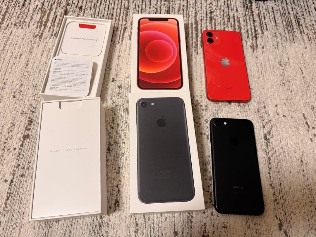 て*ー様 Apple iPhone 12 赤 iPhone7 黒