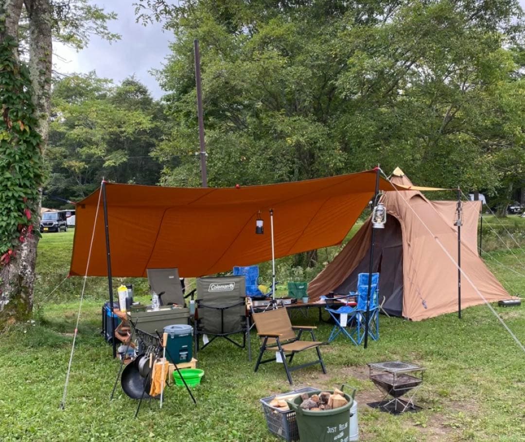 FIELDOOR ヘキサタープTC(570㎝×530㎝:カーキ)