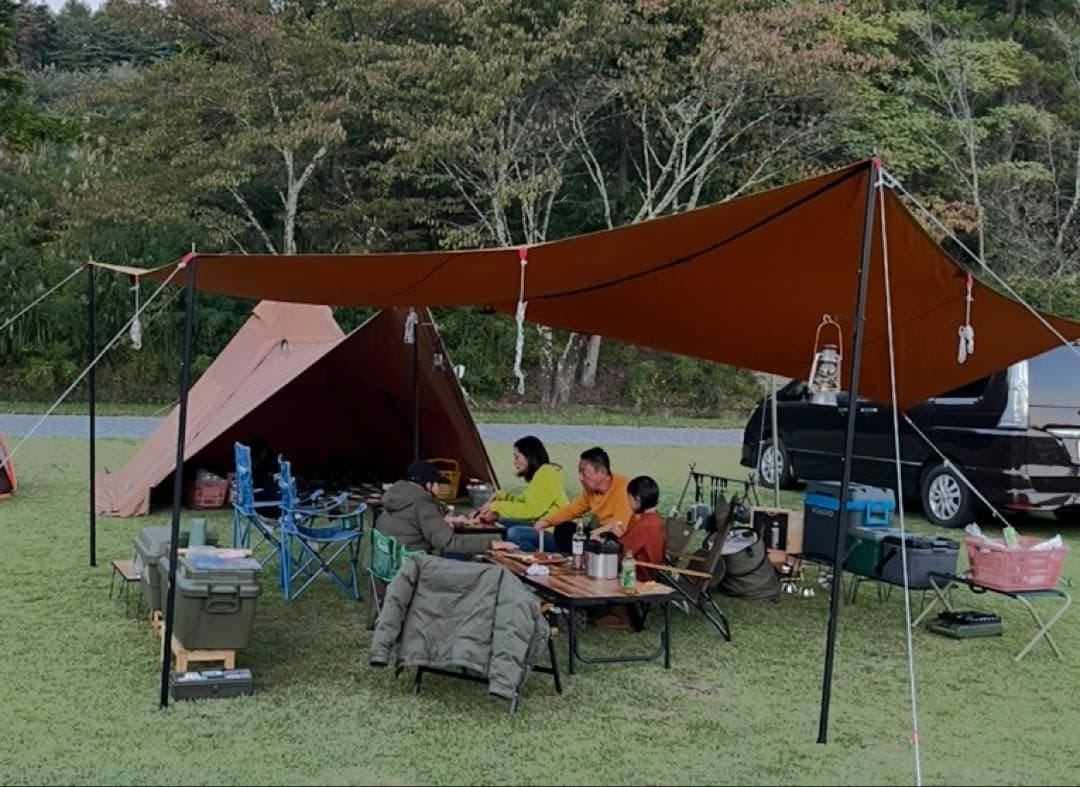 FIELDOOR ヘキサタープTC(570㎝×530㎝:カーキ)