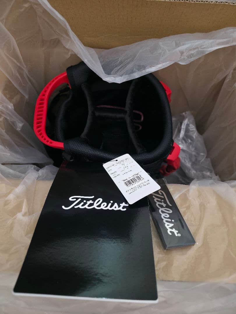 Titleist ブラック/レッド キャディバッグ