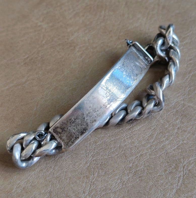 silver925製IDブレスレット◎mexico◎メキシカンジュエリー◎