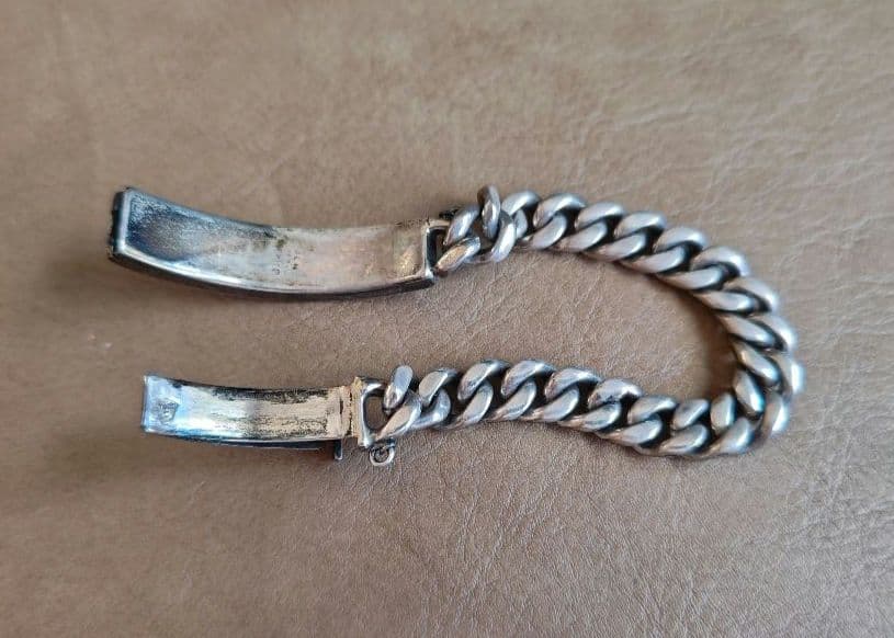 silver925製IDブレスレット◎mexico◎メキシカンジュエリー◎