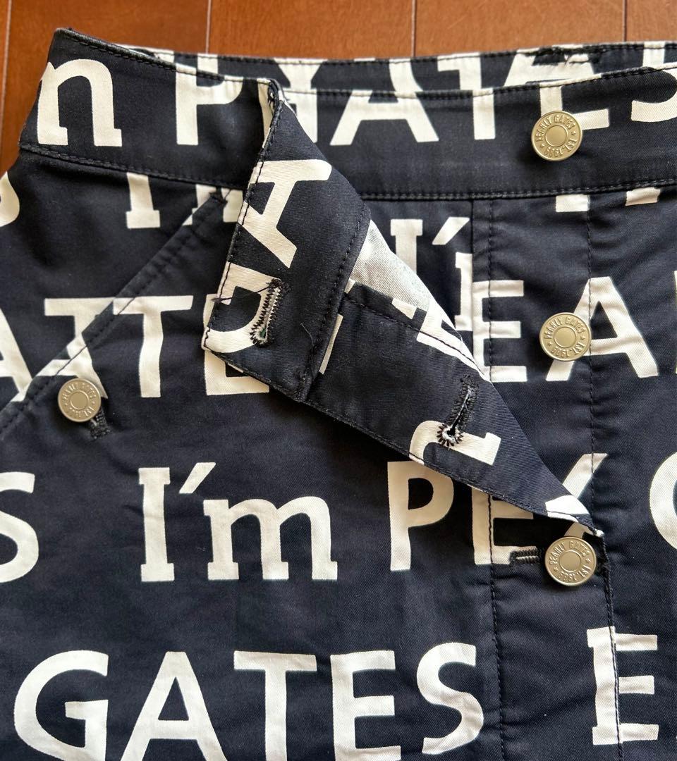 パーリーゲイツ 30周年記念モデル PG総柄プリント ゴルフ スカートM