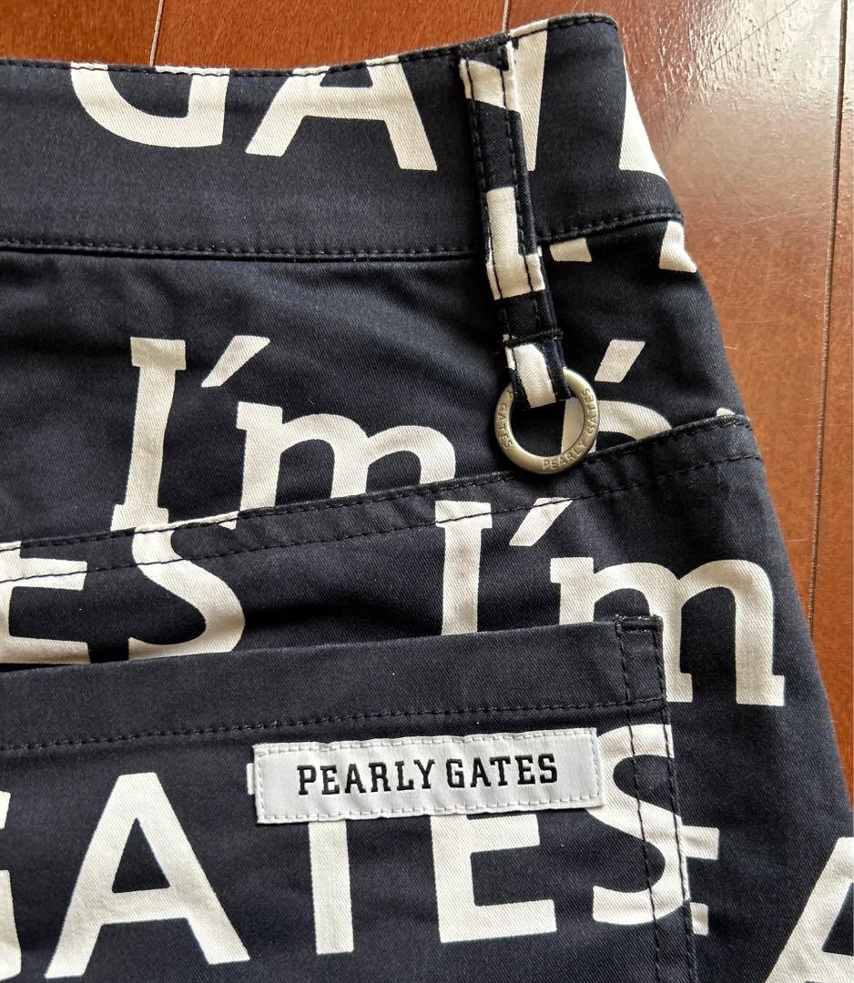 パーリーゲイツ 30周年記念モデル PG総柄プリント ゴルフ スカートM