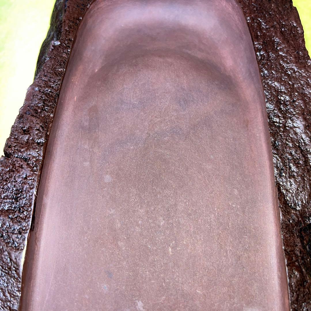 ⭕️赤間硯　新品美品　柳猛作　柳井赤間硯製作所　共蓋付き　工藝　3.5kg超