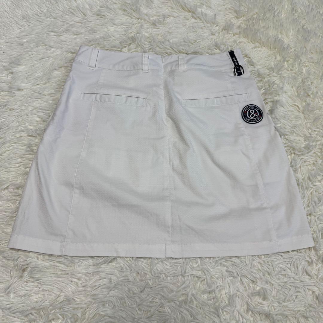 【アンパスィ】美品 セットアップ ポロシャツ 総柄 ロゴ Sサイズ レディース