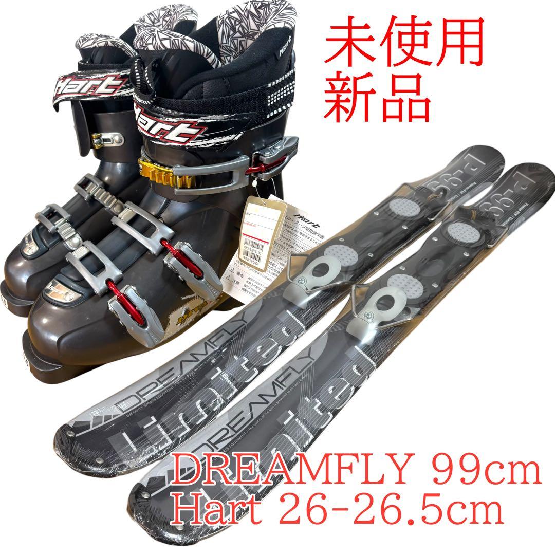 未使用 新品 メンズ ショートスキー ファンスキーセット 26-26.5cm