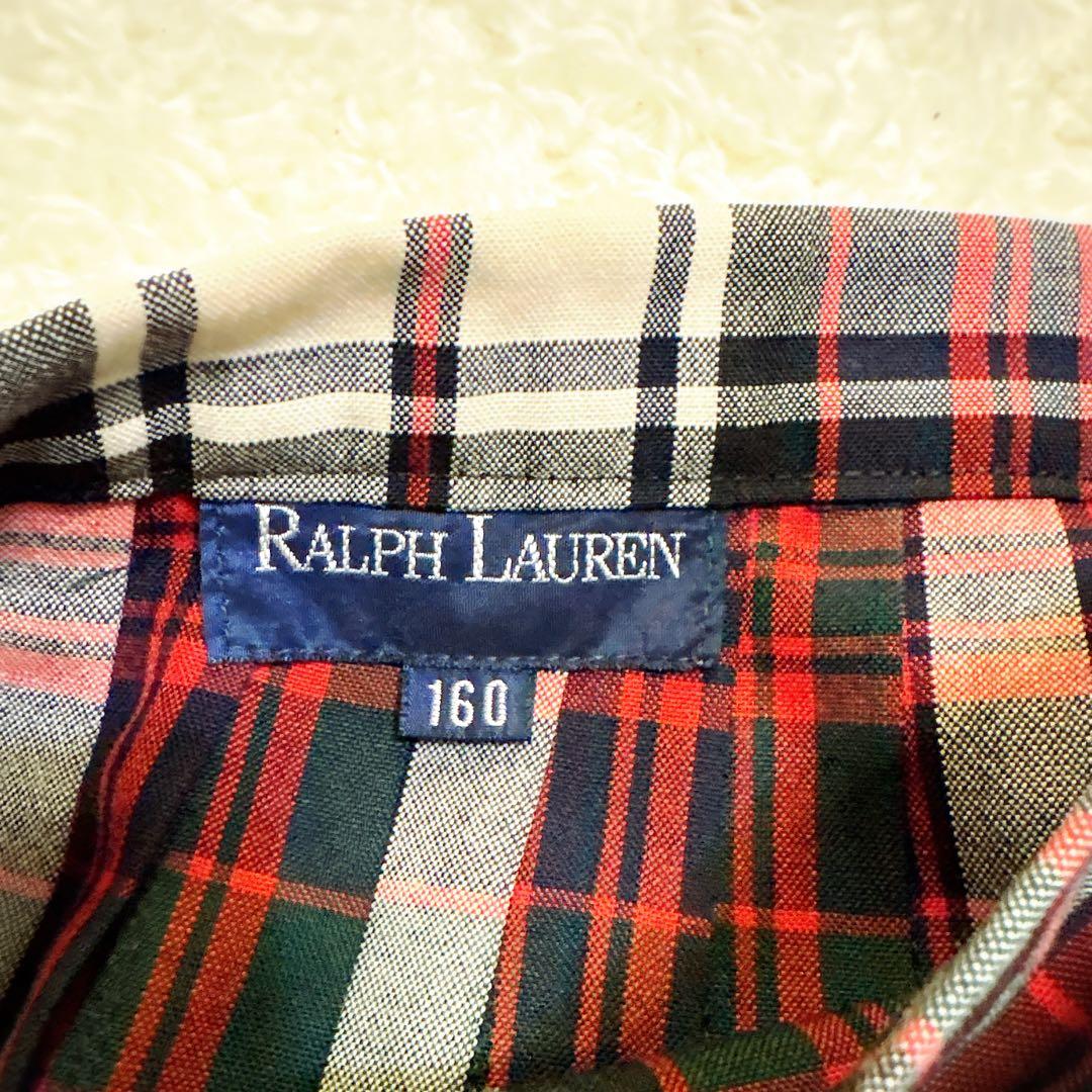 Ralph Lauren ラルフローレン タータンチェック巻きスカート 160