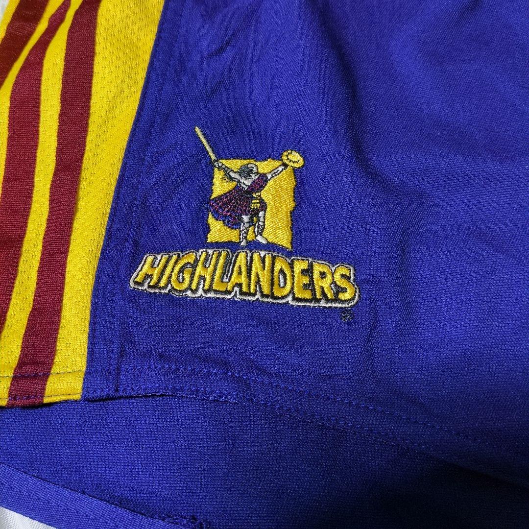 スーパーラグビー HIGHLANDERS ハーフパンツ 紫・黄色