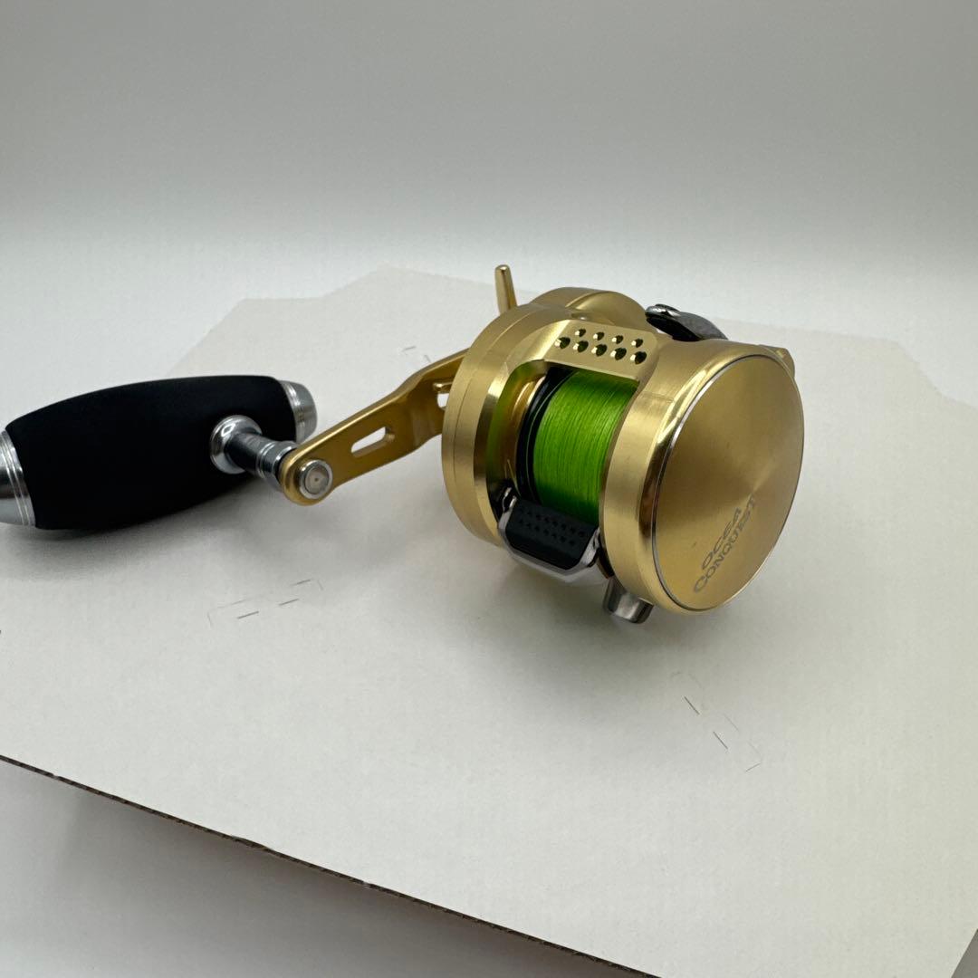 【美品・即使用可】15オシアコンクエスト301HG PE600m ハンドル交換済