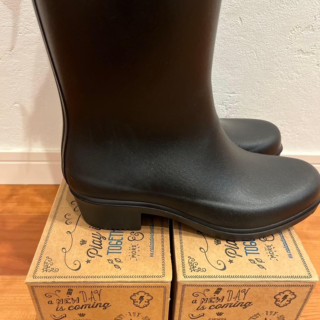 お約束済み❣️AIGLE エーグル　レインブーツ　ロングブーツ　ヒール　38