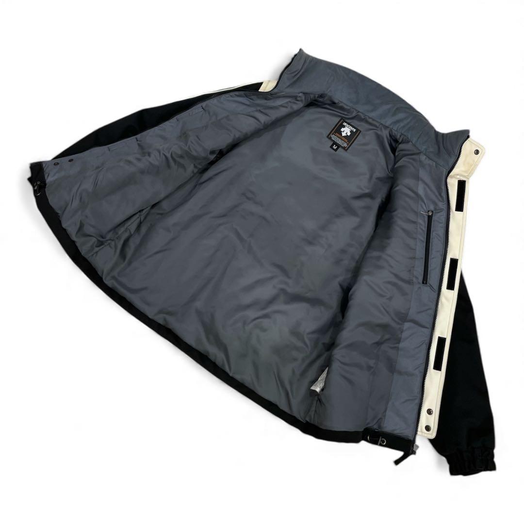 デサント　M　スキー　スノーボード　ウェア　上下セット　ブラック　オフホワイト