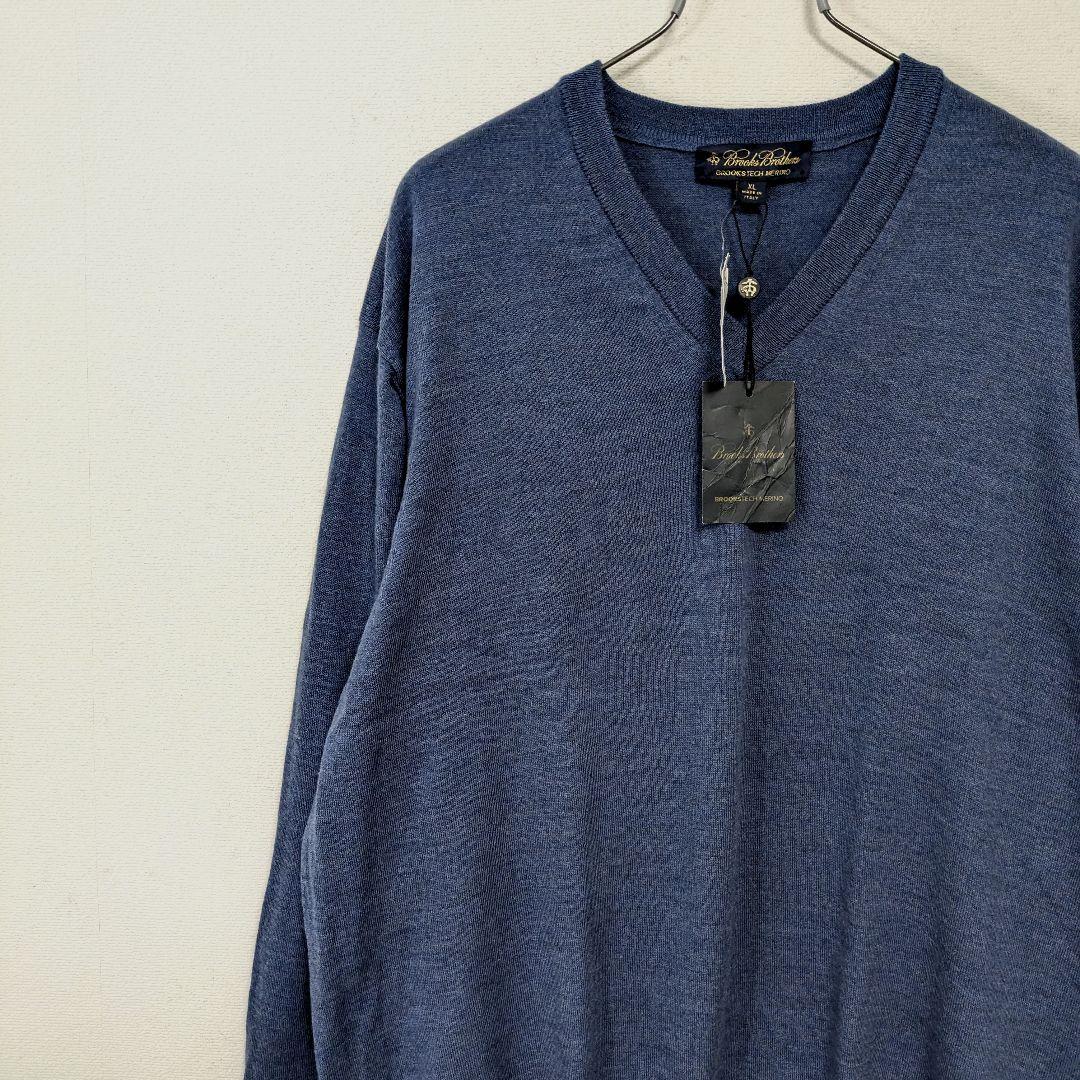 ショーコク様ご購入新品タグ付 ブルックスブラザーズ メリノ Vネック XL