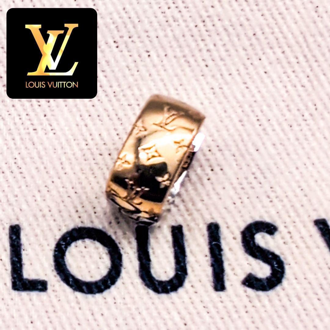 ルイヴィトン M00397 ブックルドレイユ ナノグラム ピアス 片耳 3.5