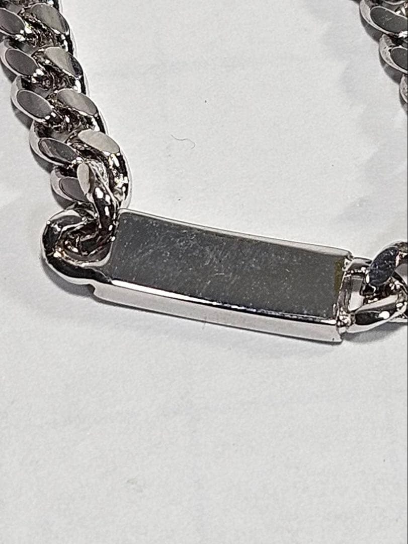 ChristianDior　ディオール　プレートロゴ　シルバー　ブレスレット