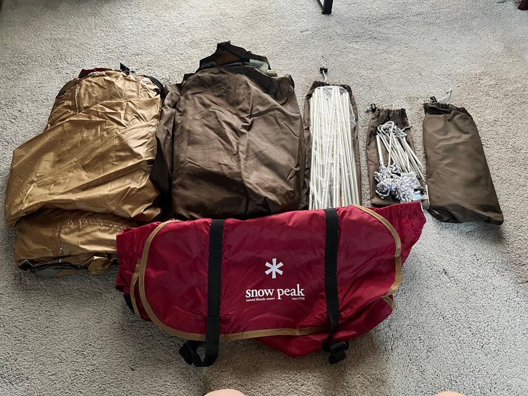 スノーピーク テント　アメニティドームSDE-001 グランドシート付き